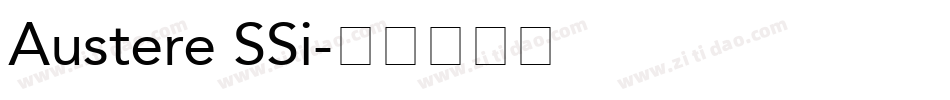 Austere SSi字体转换